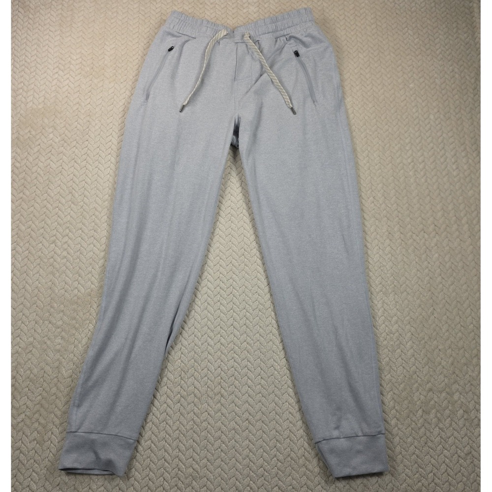 Vuori Ponto Performance Joggers Mens M Gray Heather Sweatpants Drawstring
